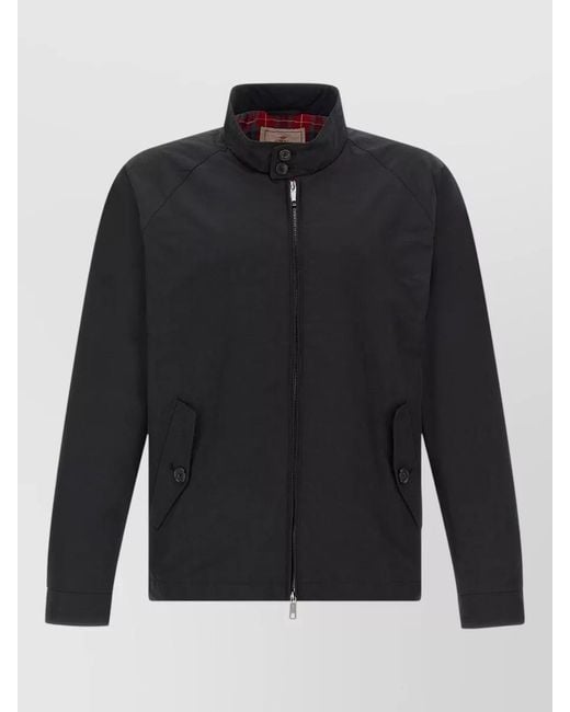 Baracuta Blue G4 High Collar Buttoned Cuffs Jacket for men