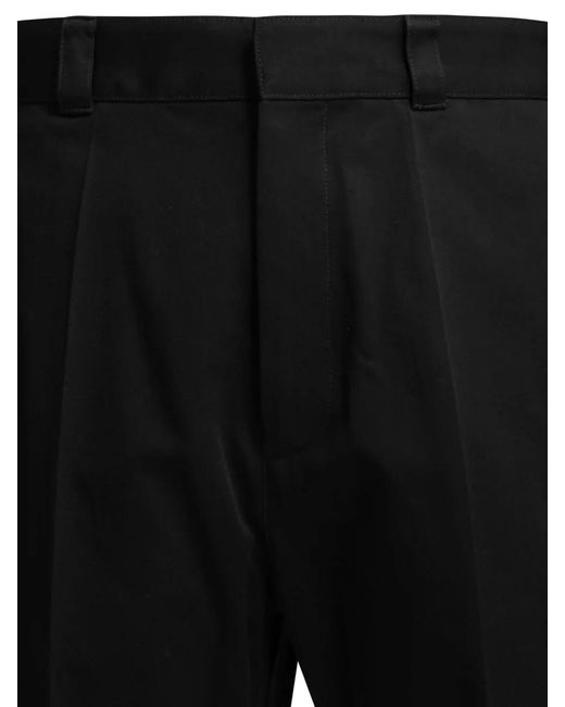 Givenchy Black Cotton Straight-Leg Cargo Trousers for men