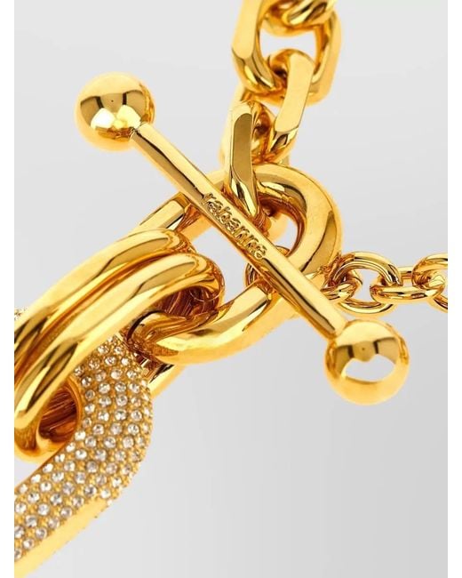 Rabanne Metallic Crystal-Embellished Necklace
