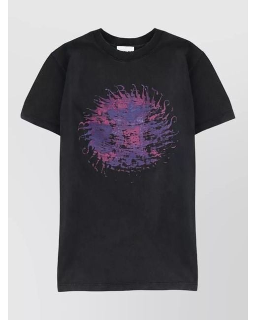 Isabel Marant Black Cotton T-Shirt