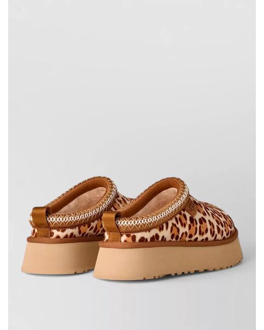 Ugg Multicolor Cow Hair Platform Mules