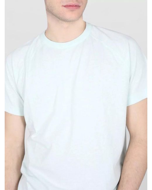 YMC White Television Crew Neck Regular Fit T-Shirt for men
