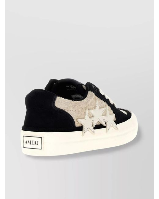 Amiri Metallic 'Star Appliqué' Vulcanized Sneakers for men