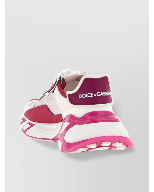Dolce & Gabbana Pink Day Faster Low-Top Sneakers