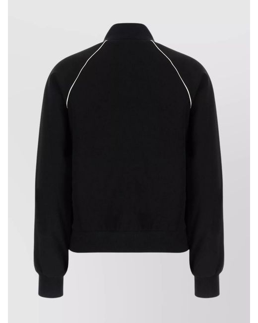 Tory Burch Black Sweatshirt Triacetate Blend Shoulder Inserts