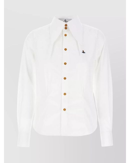 Vivienne Westwood White Cotton Violin Shirt