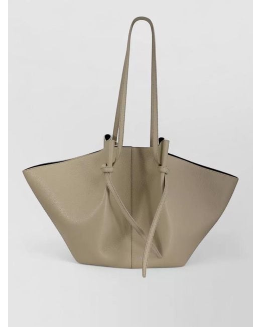 Yuzefi Natural Tote Bag Dual Handles Knotted Straps