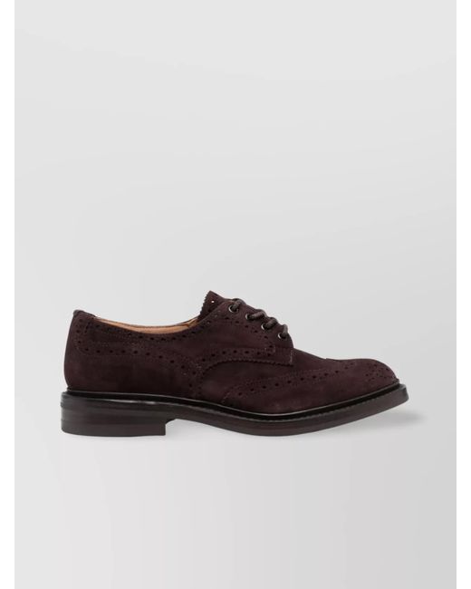 Tricker's Brown Leather Lace-Up Shoes for men