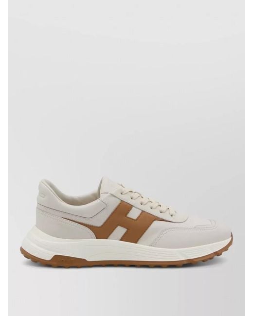 Hogan White Leather And Mesh Low-Top Sneakers for men