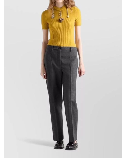 Prada Yellow Tops