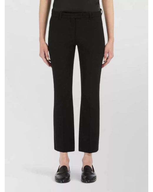 Max Mara Blue Tailored Pants Umanita Front Crease Detail