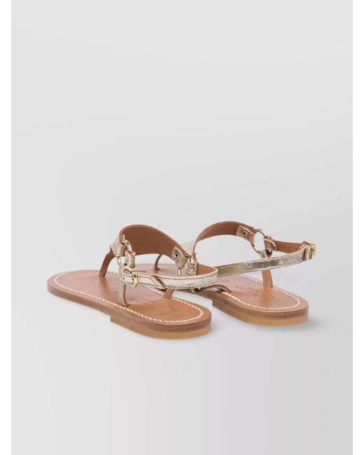 K. Jacques Natural Leather Sandals