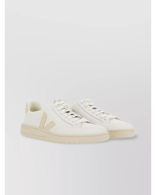 Veja Natural Leather Low-Top Sneakers