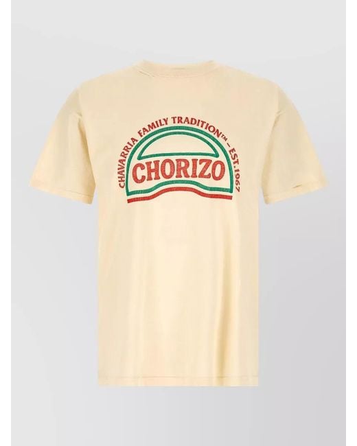 Willy Chavarria Multicolor Chorizo Graphic Crew Neck Short Sleeve T-Shirt for men