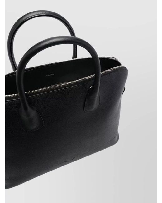 Valextra Black "My Logo" Cross-Body Bag