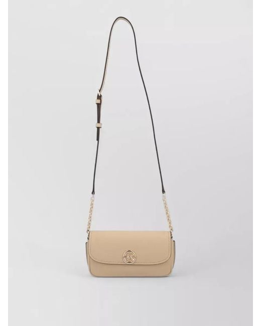Michael Kors White Leather Crossbody Bag