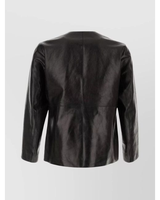 NAMACHEKO Black Leather Jacket for men