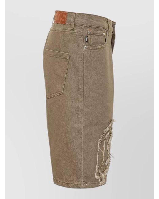 Gcds Natural Logo Lounge Shorts Belt Loops Pockets for men