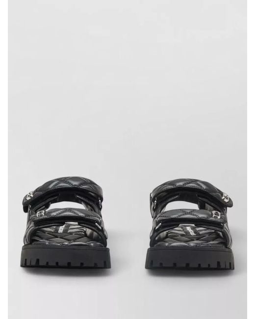 Marc Jacobs Black Sandals Adjustable Straps Chunky Sole Open Toe