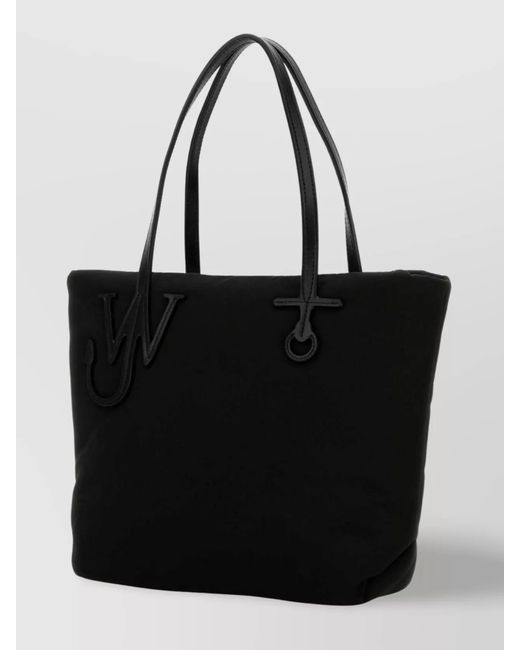 J.W. Anderson Black Anchor Tote Fabric Shoulder Bag
