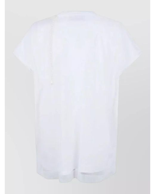 Simone Rocha White Cotton Embroidered Blouse