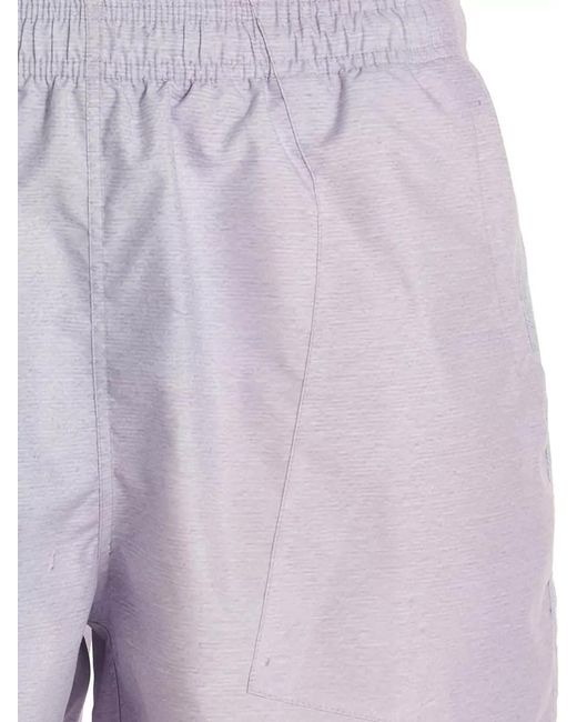 Objects IV Life Purple Beach Shorts Graphic Print Elastic Waistband for men