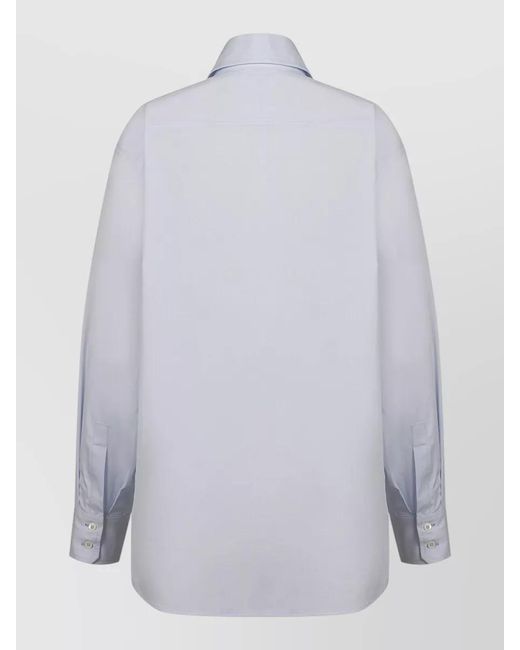 Seafarer White Kim Shirt Straight Cut Buttoned Cuffs