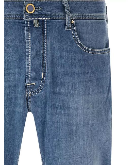 Jacob Cohen Blue Regular-Fit Straight-Leg Jeans for men