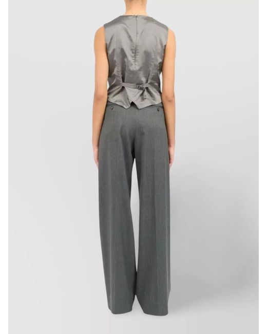 MM6 by Maison Margiela Gray Viscose Vest
