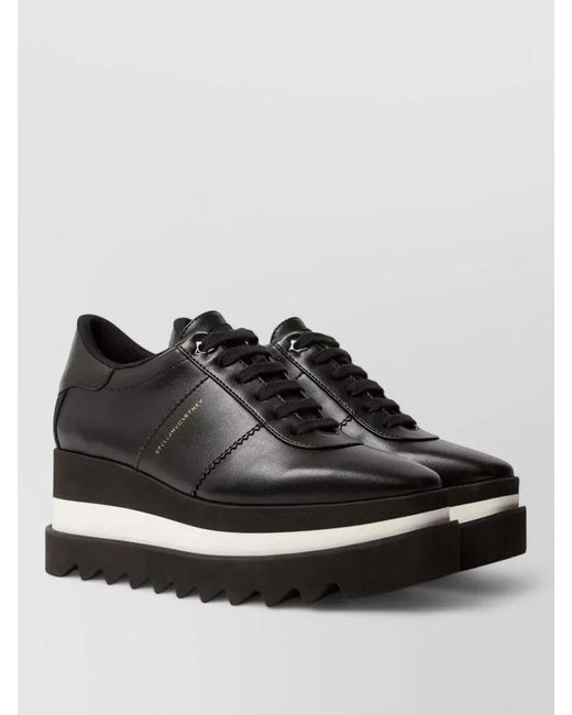 Stella McCartney Black Striped Low-Top Sneakers