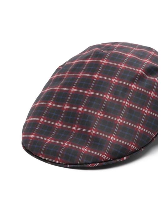 Borsalino Multicolor Checked Cap for men
