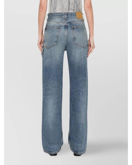 Haikure Blue Denim Wide-Leg Jeans