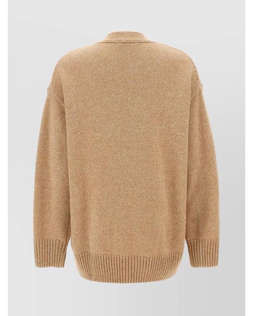 Rabanne Natural Cashmere Wool Cardigan