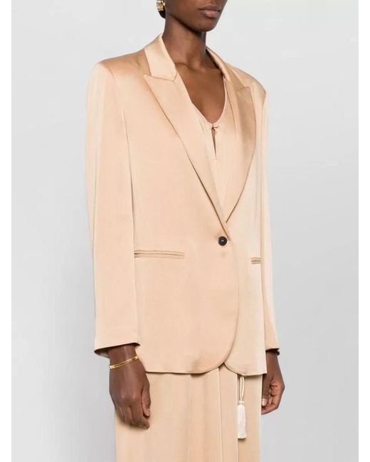 Forte_forte Natural Single-Breasted Blazer Jacket