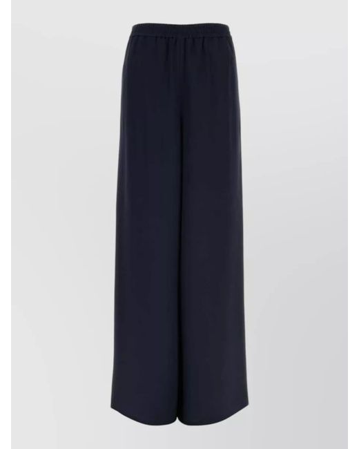 Max Mara Blue Silk Volonta Wide Leg Shorts