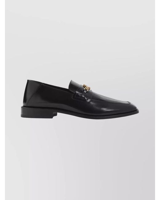 Amiri Black Leather Slip-On Loafers for men
