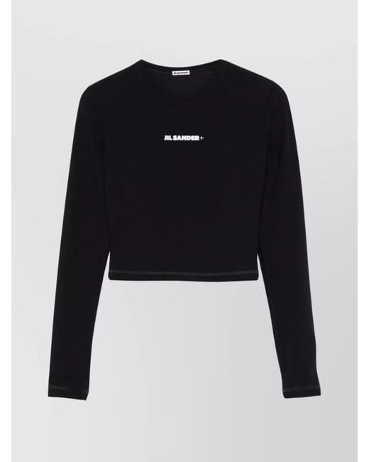 Jil Sander Blue Slim-Fit Cropped Top