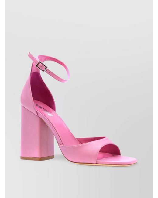 Paris Texas Pink Leather Sandals