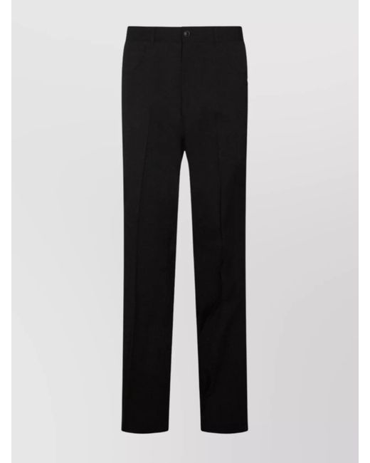 Amiri Black Relaxed Trousers With Side Pockets And Belt Loops for men
