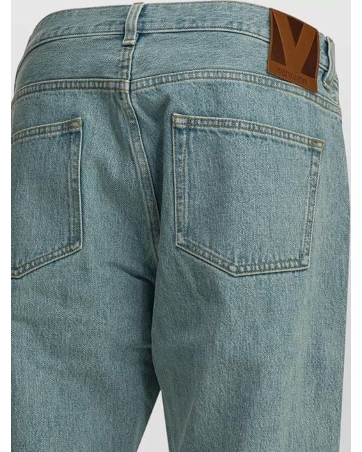 Valentino Blue Denim Straight-Leg Trousers for men