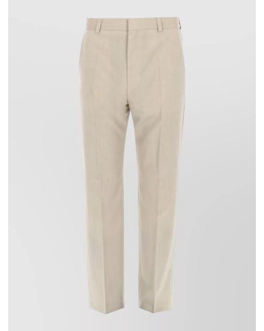 HUGO Natural Virgin Wool Tailored Trousers for men
