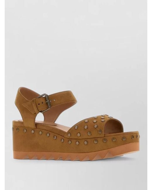Stella McCartney Brown Fabric Mules