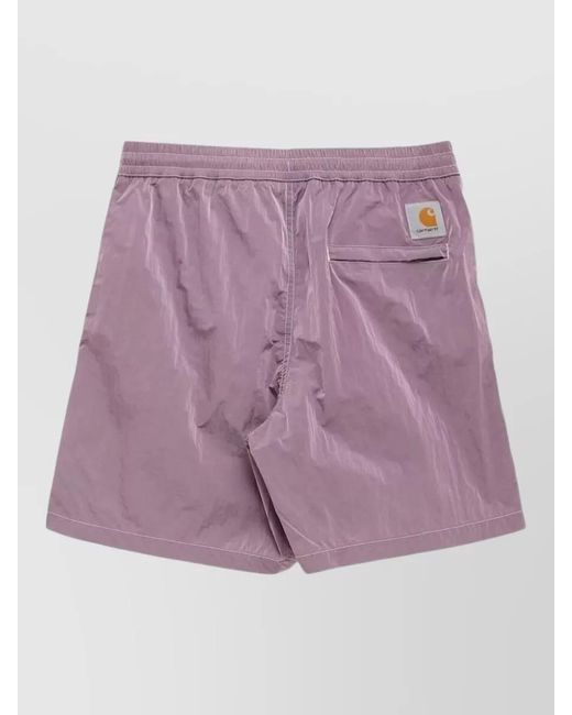 Carhartt Purple Swim Shorts Silk Nylon Blend Pocket for men