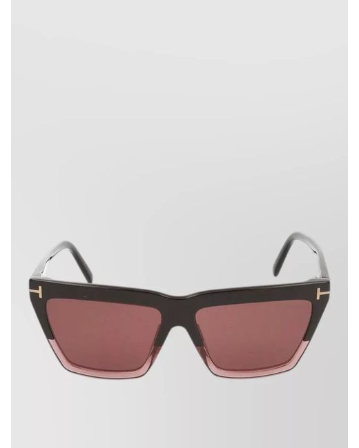Tom Ford Pink Square Acetate Sunglasses Ft1110 14 140