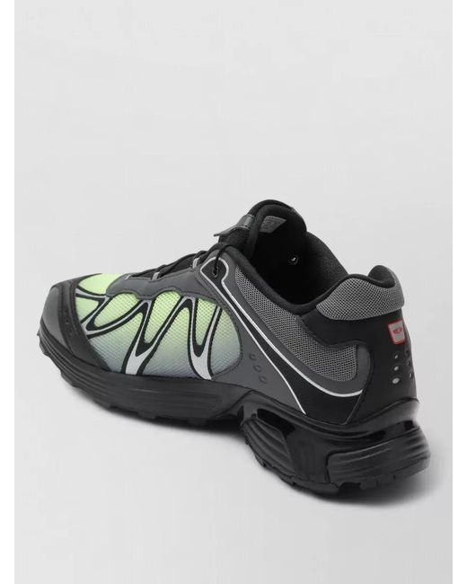 Salomon Black Mesh Upper Sneakers Rubber Sole Design for men