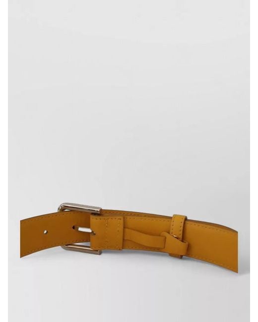 Dolce & Gabbana Yellow Leather Belt