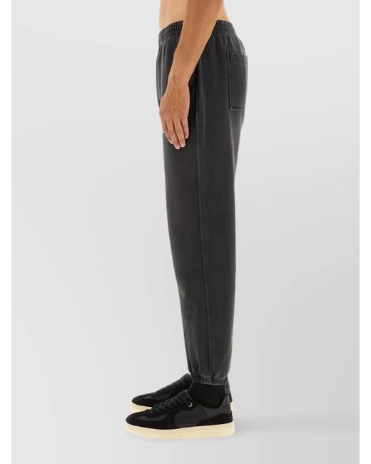Represent Black Comfortable Trousers Elastic Waistband for men