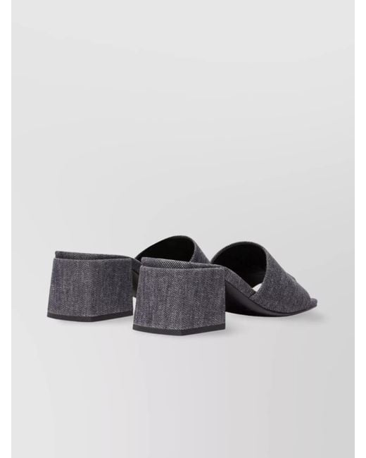 Courreges Multicolor Block Heel Sandals