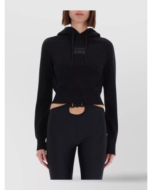Versace Jeans Couture Blue Cropped Knitted Top