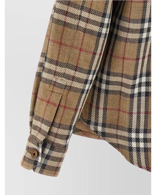 Burberry Multicolor Cotton Linen Shirt for men